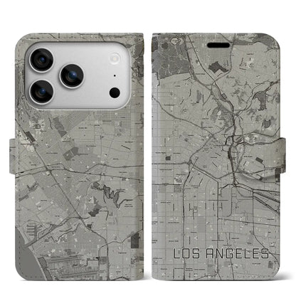 【ロサンゼルス（アメリカ）】地図柄iPhoneケース（手帳タイプ）