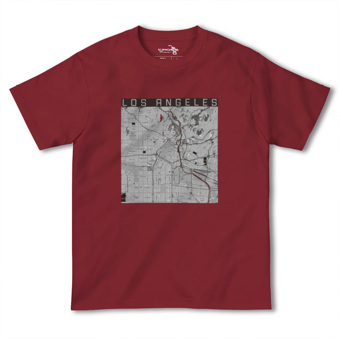 【ロサンゼルス(アメリカ)】地図柄ヘビーウェイトTシャツ