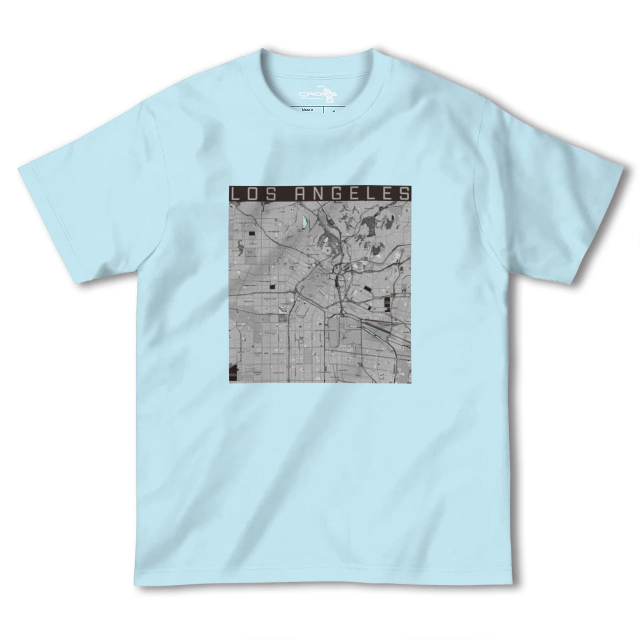 【ロサンゼルス（アメリカ）】地図柄ヘビーウェイトTシャツ