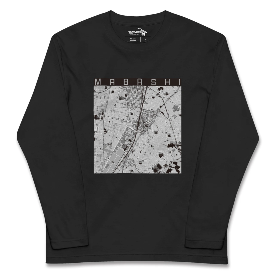 【馬橋（千葉県）】地図柄ロングスリーブTシャツ