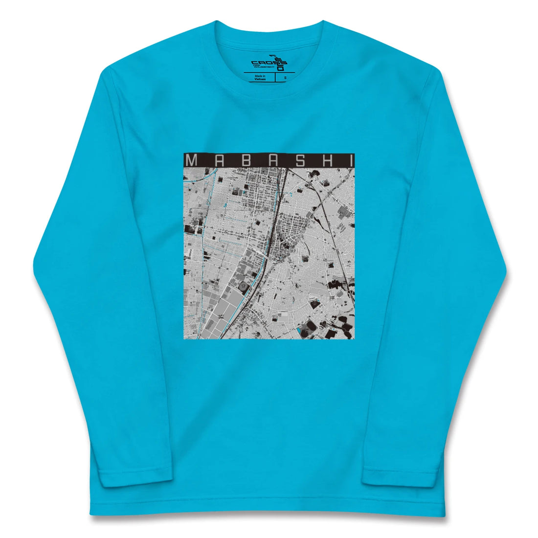 【馬橋(千葉県)】地図柄ロングスリーブTシャツ