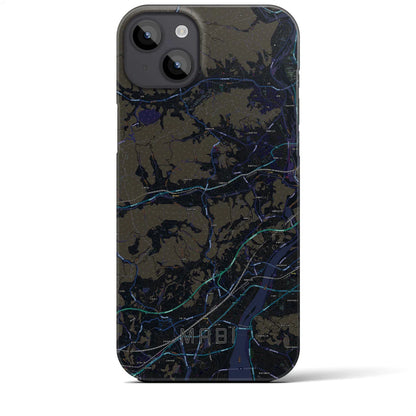 【真備（岡山県）】地図柄iPhoneケース（バックカバータイプ）