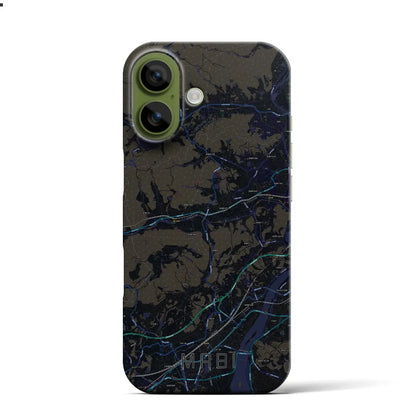 【真備（岡山県）】地図柄iPhoneケース（バックカバータイプ）