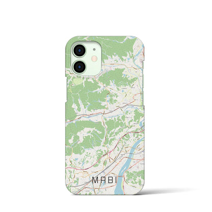 【真備（岡山県）】地図柄iPhoneケース（バックカバータイプ）