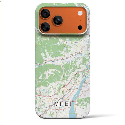 【真備（岡山県）】地図柄iPhoneケース（バックカバータイプ）