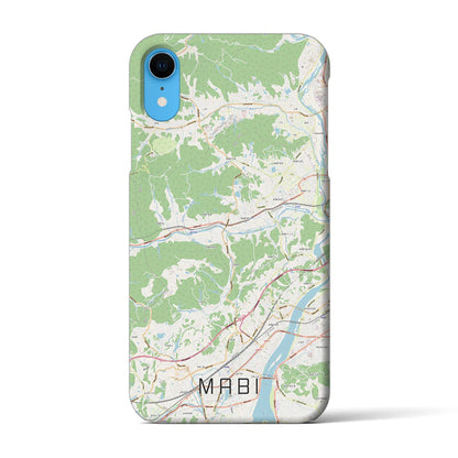 【真備（岡山県）】地図柄iPhoneケース（バックカバータイプ）