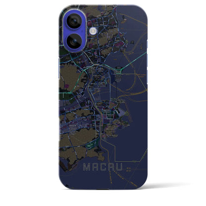 【マカオ（中華人民共和国）】地図柄iPhoneケース（バックカバータイプ）