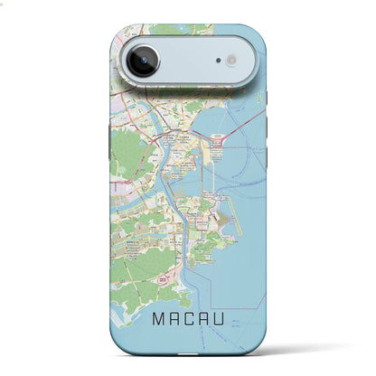 【マカオ（中華人民共和国）】地図柄iPhoneケース（バックカバータイプ）