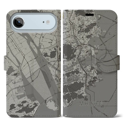 【マカオ（中華人民共和国）】地図柄iPhoneケース（手帳タイプ）