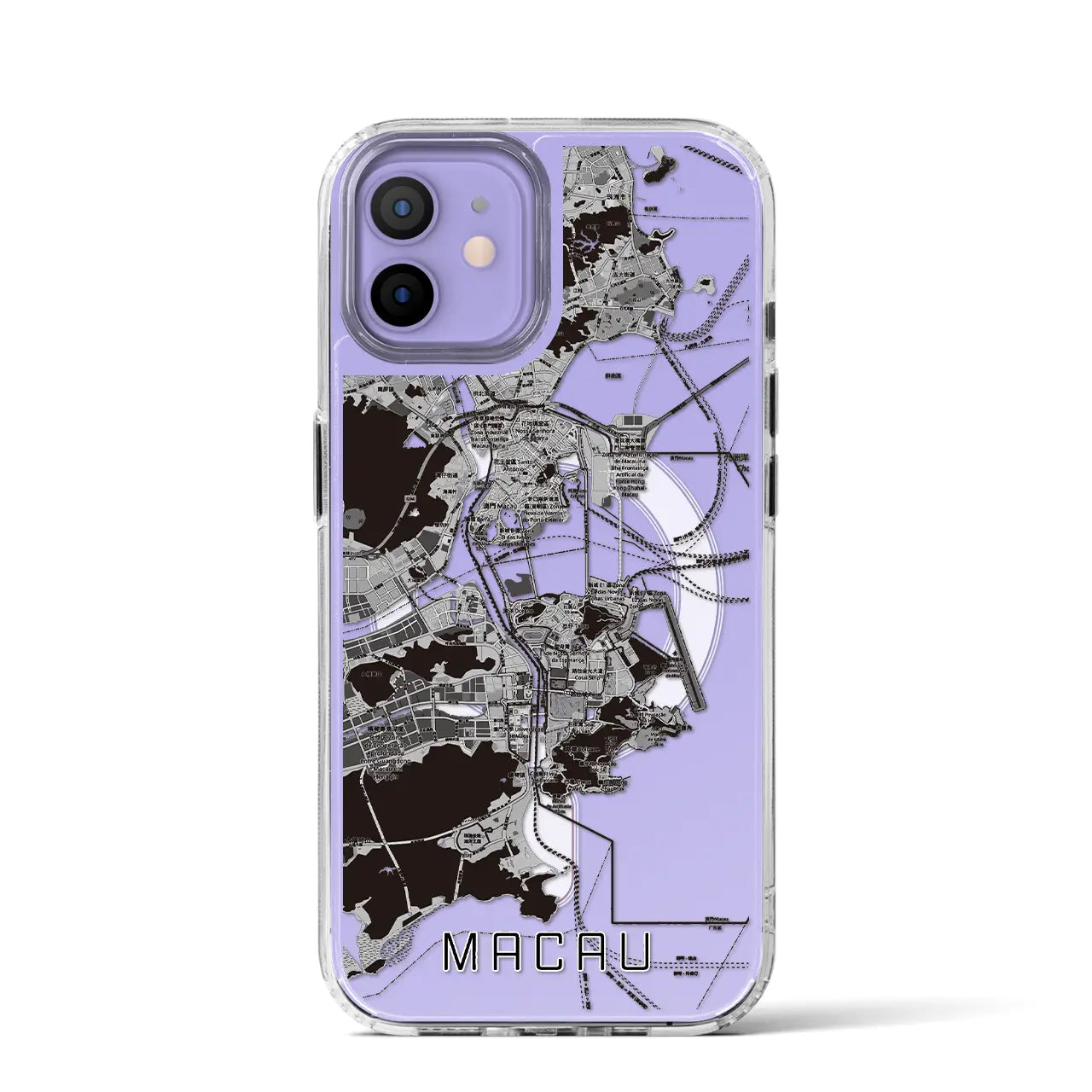 【マカオ（中華人民共和国）】地図柄iPhoneケース（MagSafeタイプ）