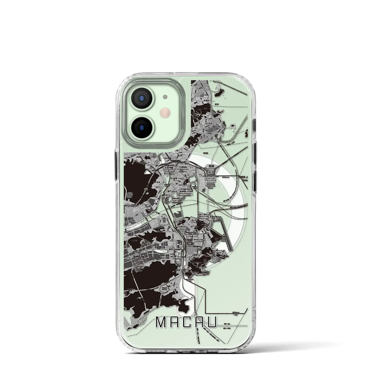 【マカオ（中華人民共和国）】地図柄iPhoneケース（MagSafeタイプ）