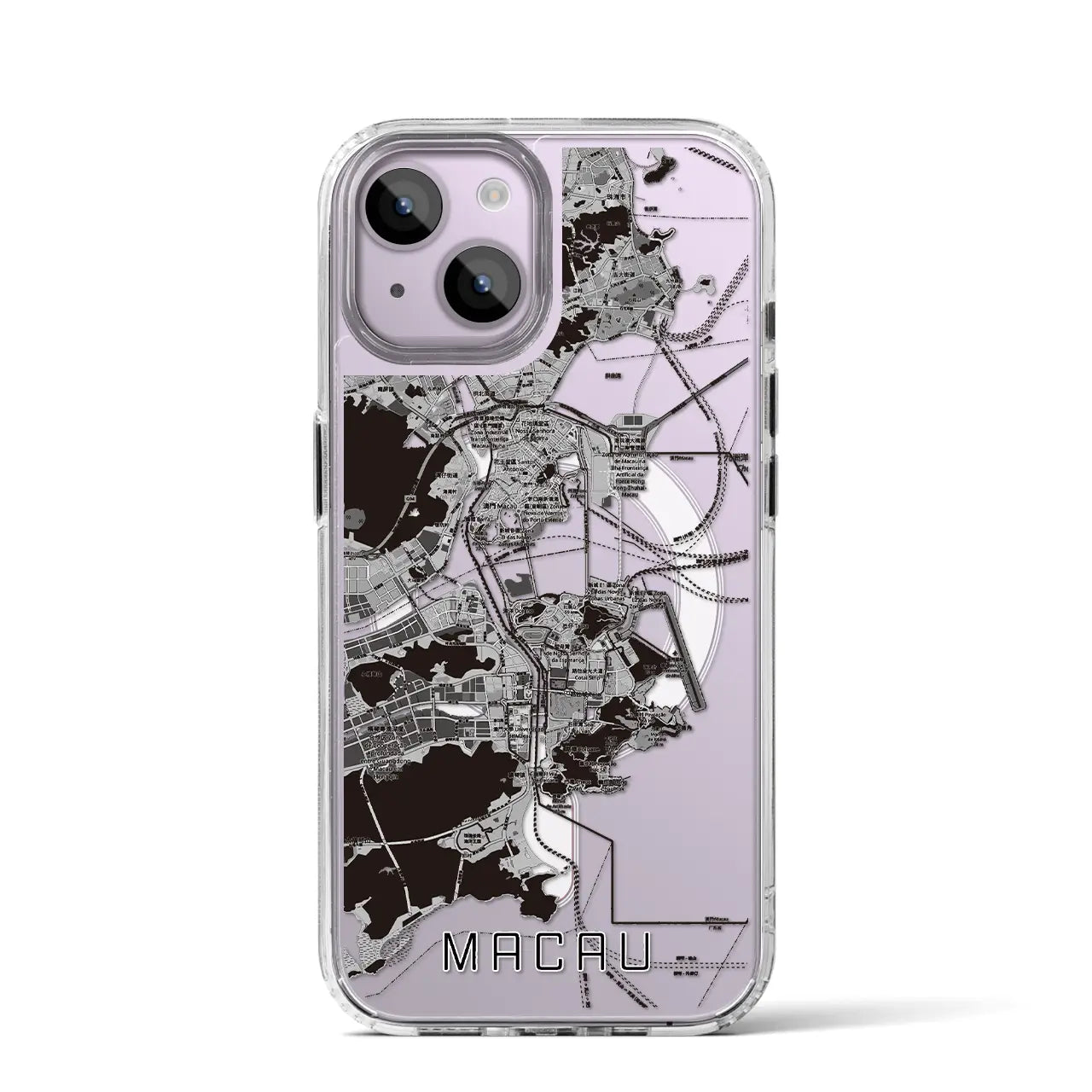 【マカオ（中華人民共和国）】地図柄iPhoneケース（MagSafeタイプ）