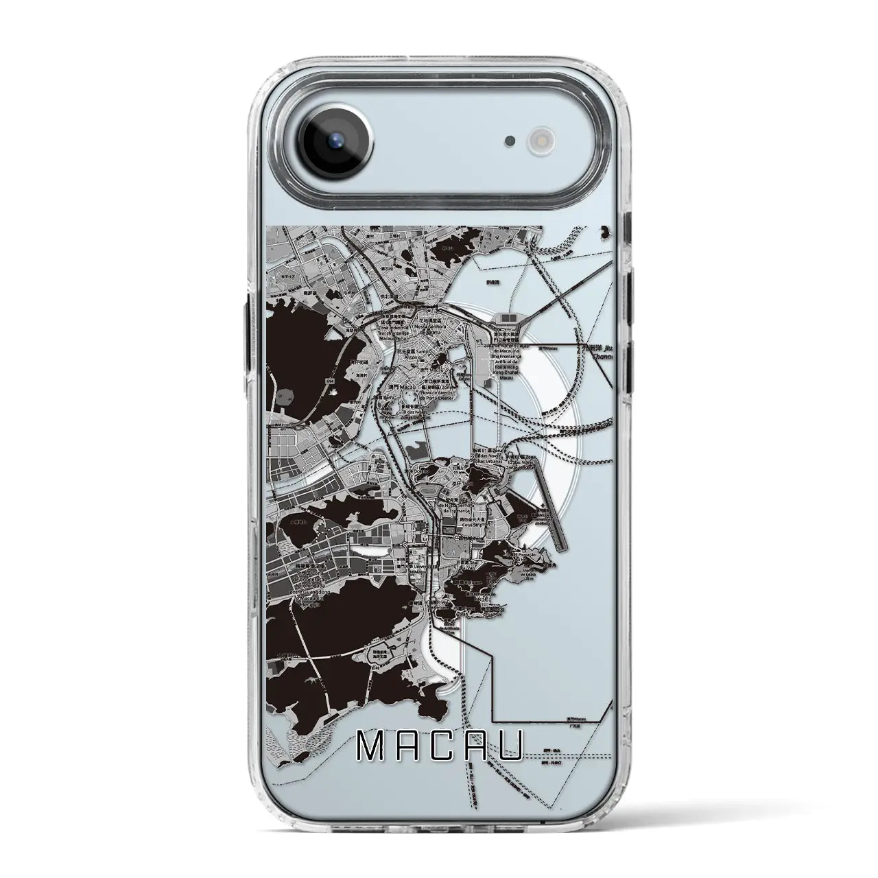 【マカオ（中華人民共和国）】地図柄iPhoneケース（MagSafeタイプ）