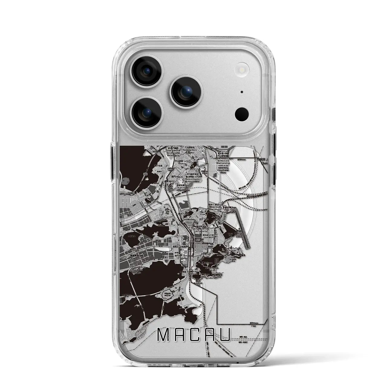 【マカオ（中華人民共和国）】地図柄iPhoneケース（MagSafeタイプ）