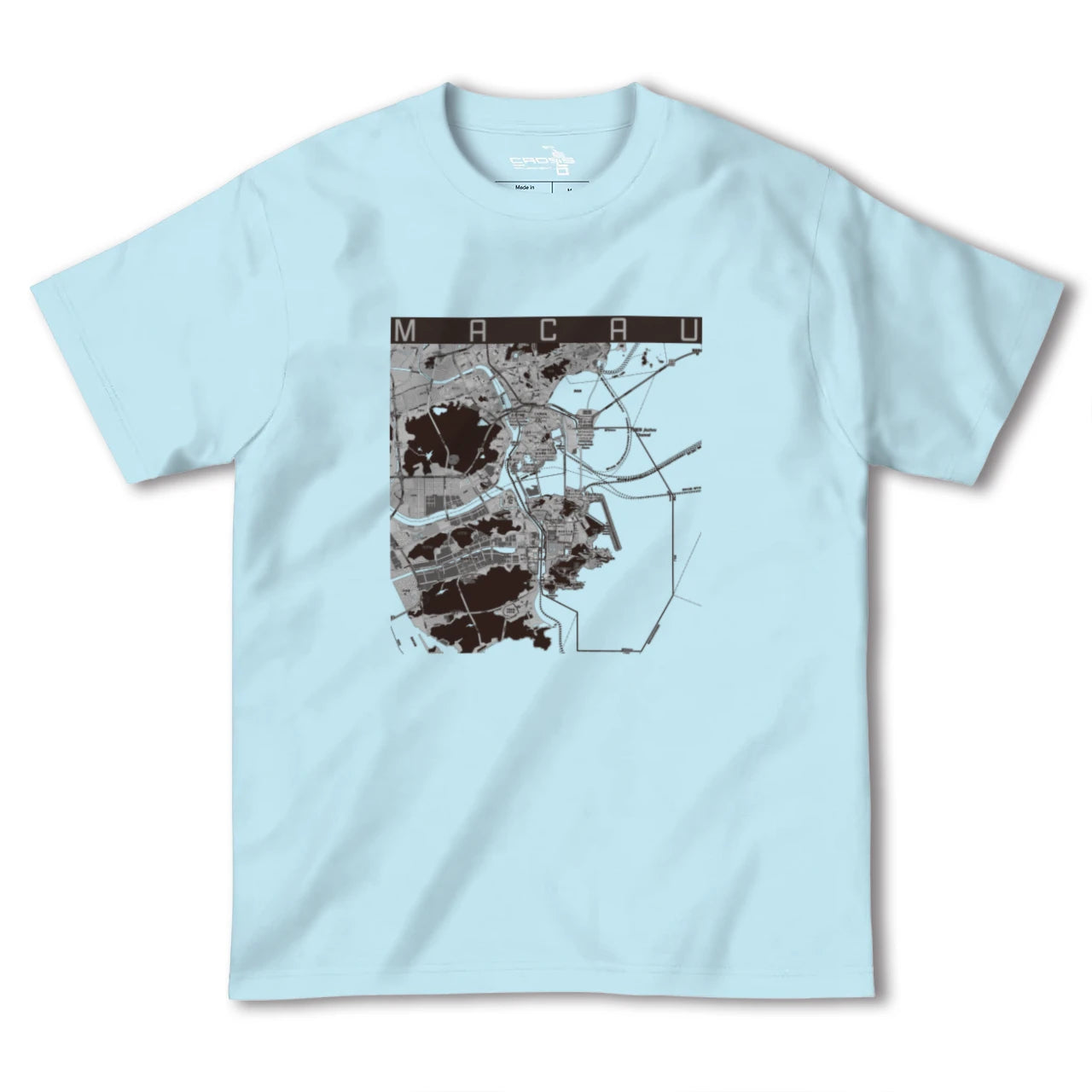 【マカオ（中華人民共和国）】地図柄ヘビーウェイトTシャツ