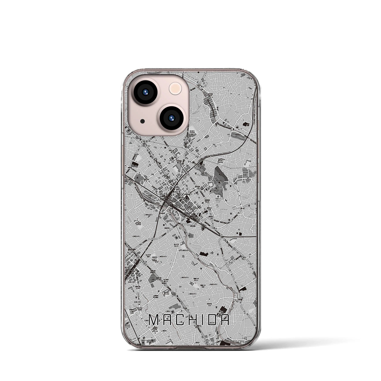 【町田（東京都）】地図柄iPhoneケース（クリアタイプ）