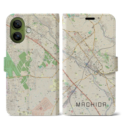 【町田（東京都）】地図柄iPhoneケース（手帳タイプ）