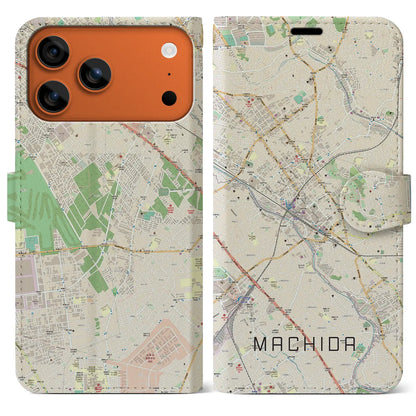 【町田（東京都）】地図柄iPhoneケース（手帳タイプ）