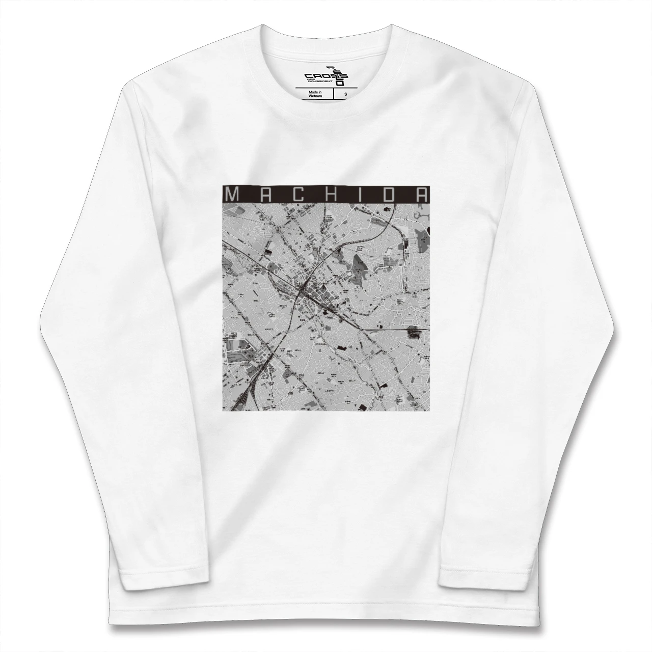 【町田（東京都）】地図柄ロングスリーブTシャツ