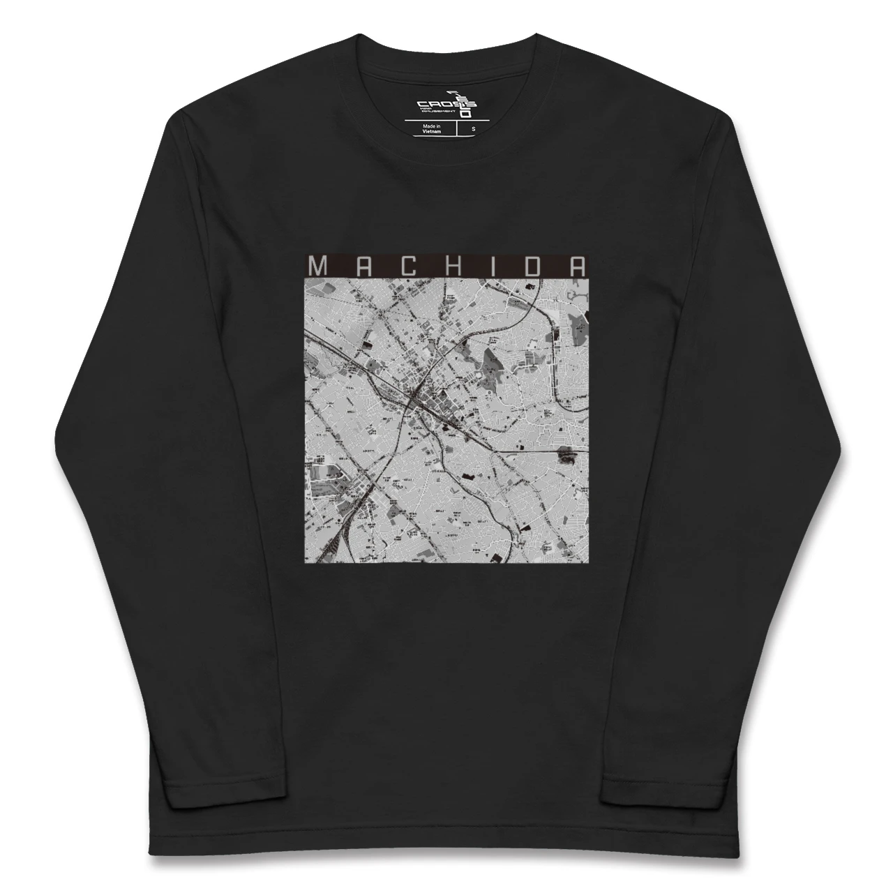 【町田（東京都）】地図柄ロングスリーブTシャツ