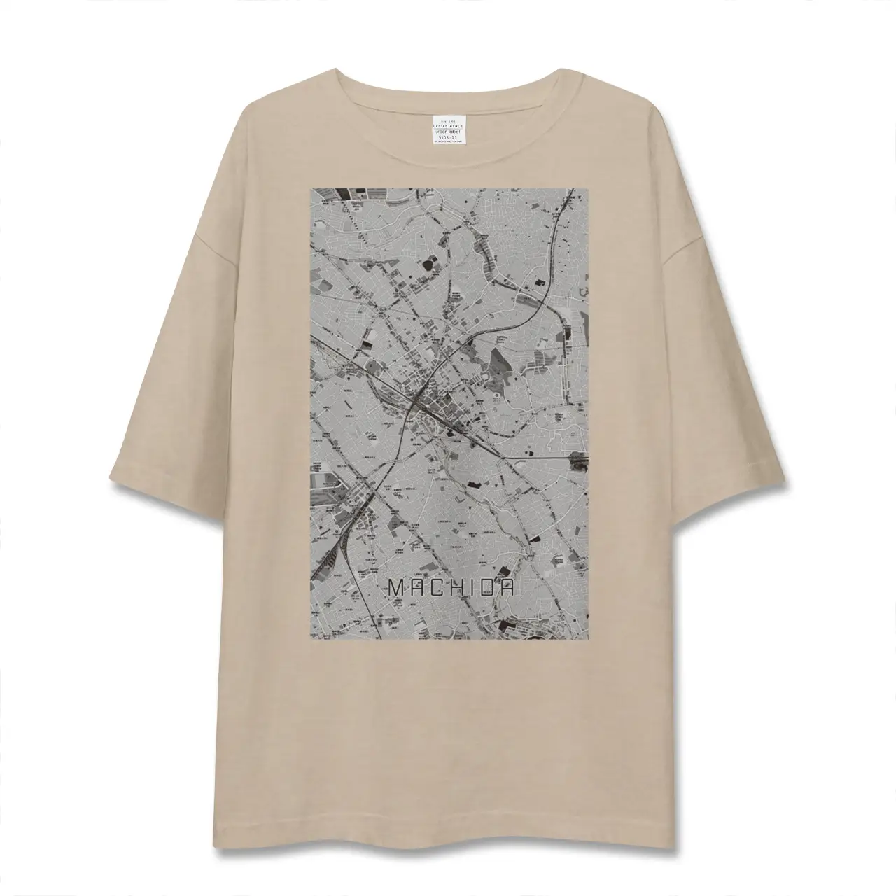 【町田（東京都）】地図柄ビッグシルエットTシャツ