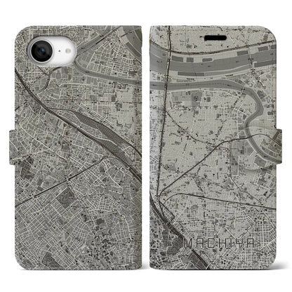 【町屋（東京都）】地図柄iPhoneケース（手帳タイプ）