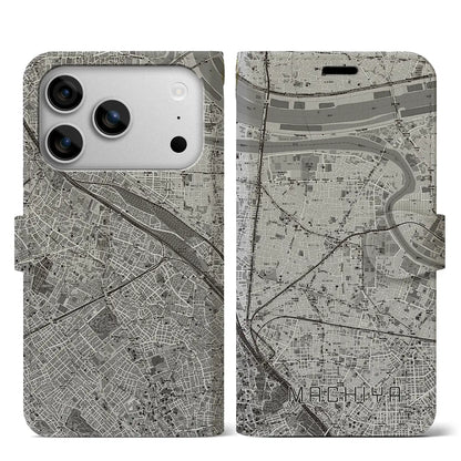 【町屋（東京都）】地図柄iPhoneケース（手帳タイプ）