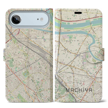 【町屋（東京都）】地図柄iPhoneケース（手帳タイプ）