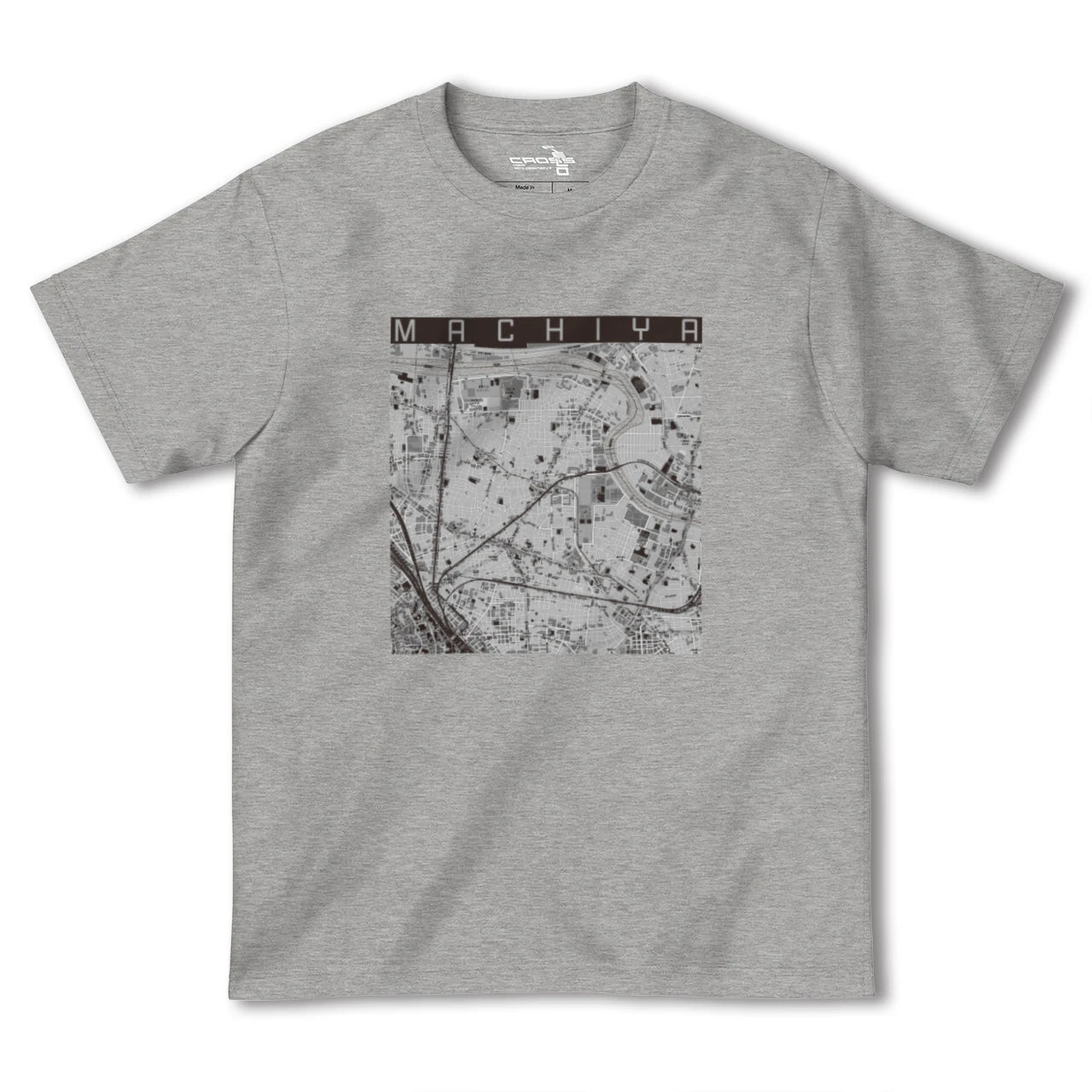 【町屋（東京都）】地図柄ヘビーウェイトTシャツ
