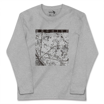 【町屋（東京都）】地図柄ロングスリーブTシャツ