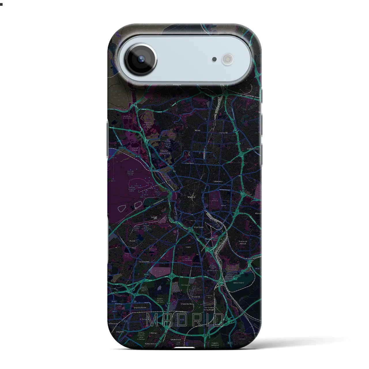 【マドリード（スペイン）】地図柄iPhoneケース（バックカバータイプ）