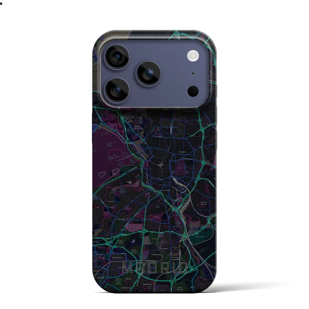 【マドリード（スペイン）】地図柄iPhoneケース（バックカバータイプ）