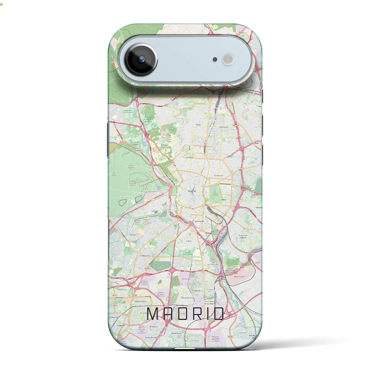 【マドリード（スペイン）】地図柄iPhoneケース（バックカバータイプ）