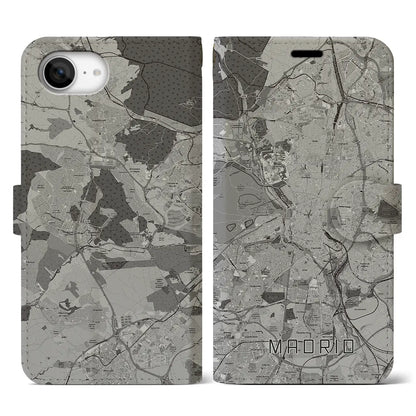 【マドリード（スペイン）】地図柄iPhoneケース（手帳タイプ）