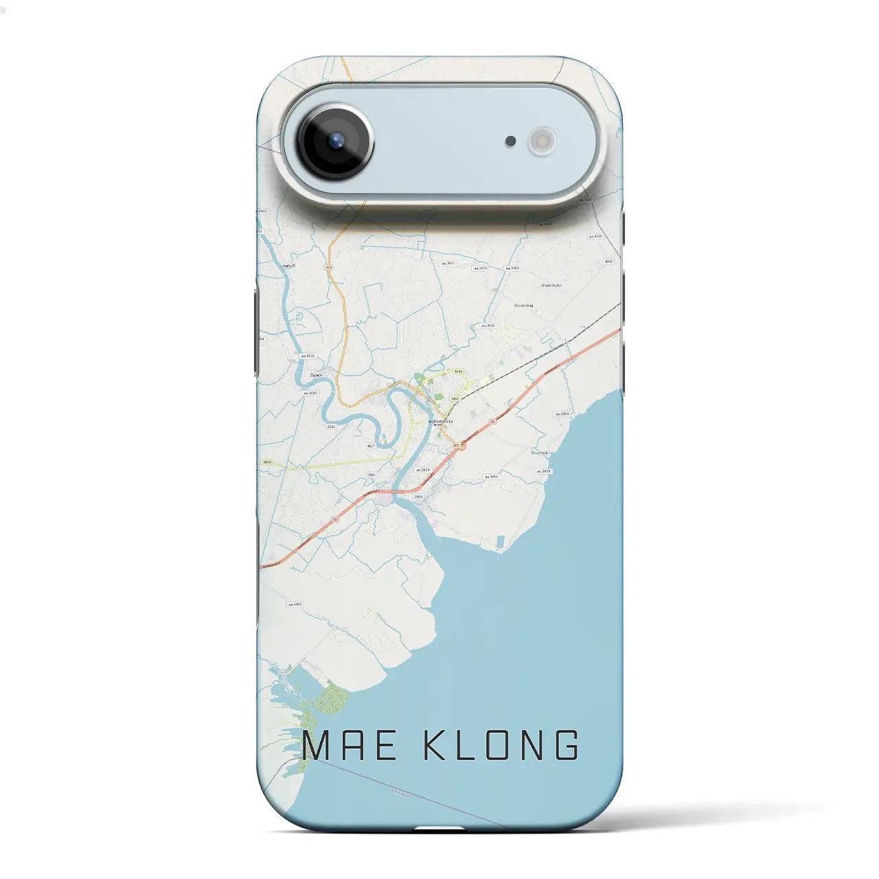 【メークロン（タイ）】地図柄iPhoneケース（バックカバータイプ）