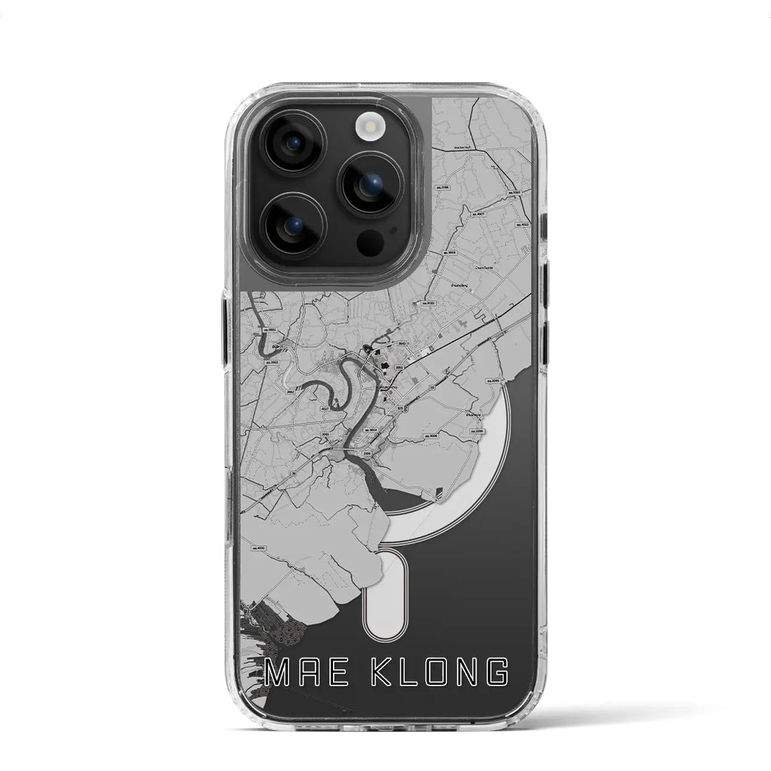 【メークロン（タイ）】地図柄iPhoneケース（MagSafeタイプ）