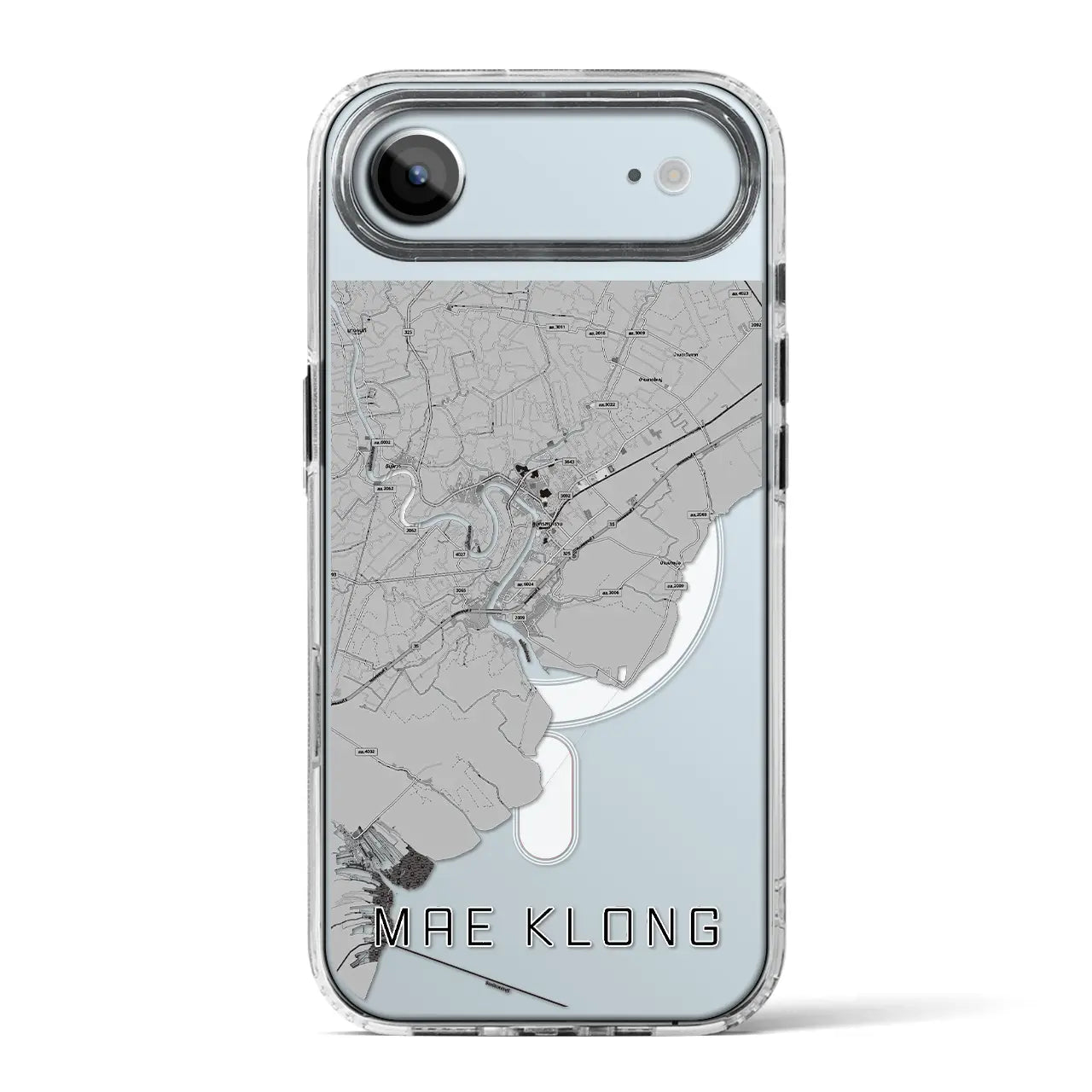 【メークロン（タイ）】地図柄iPhoneケース（MagSafeタイプ）