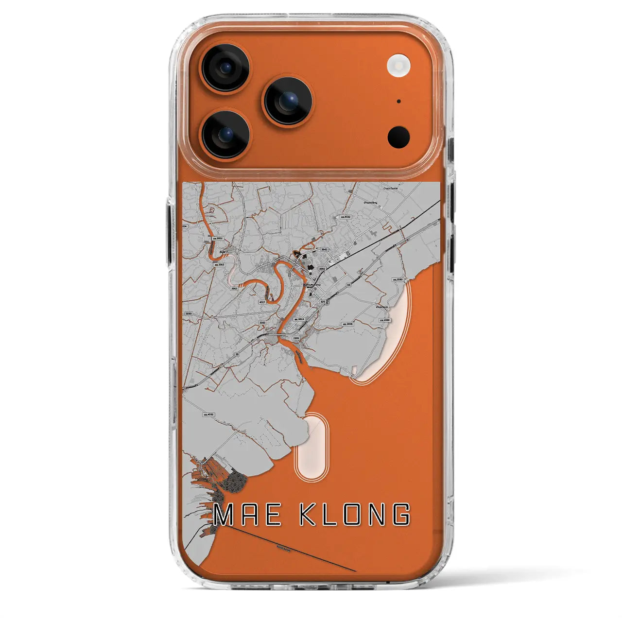 【メークロン（タイ）】地図柄iPhoneケース（MagSafeタイプ）