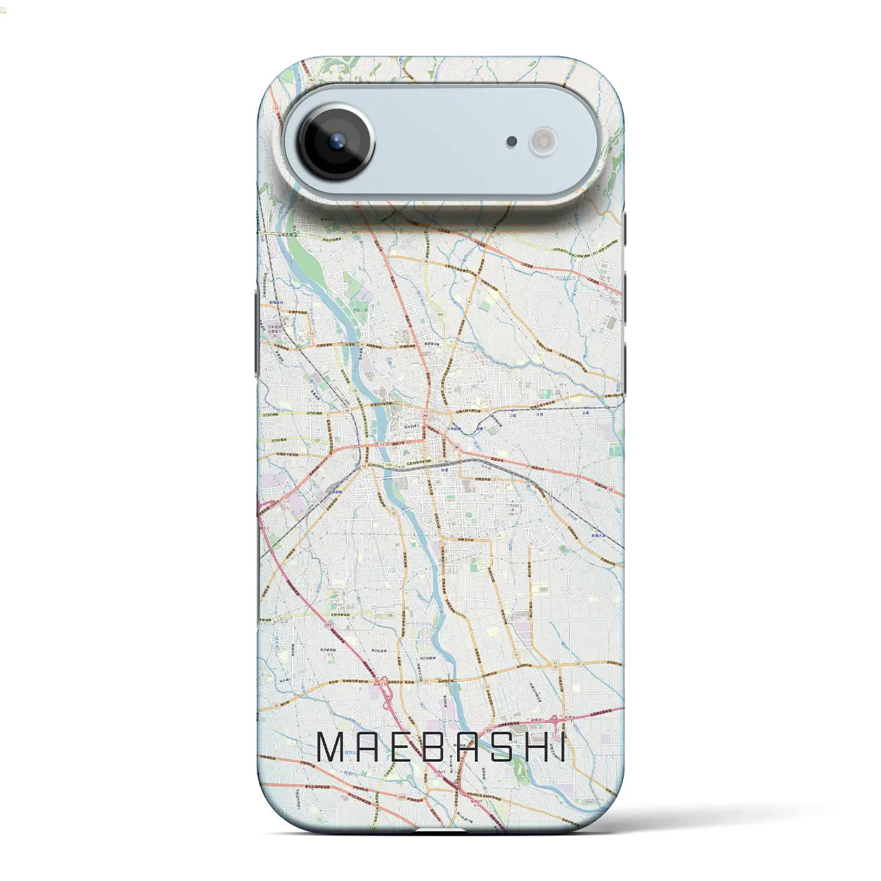 【前橋（群馬県）】地図柄iPhoneケース（バックカバータイプ）