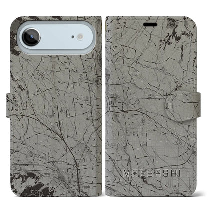 【前橋（群馬県）】地図柄iPhoneケース（手帳タイプ）