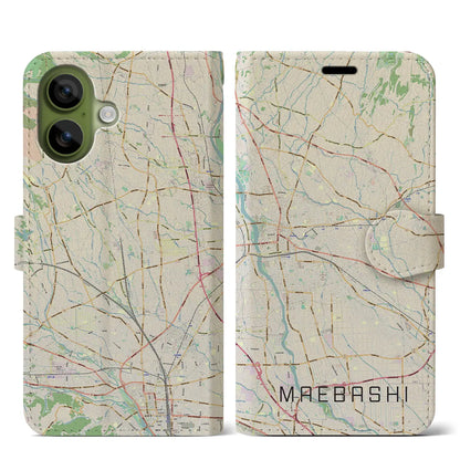 【前橋（群馬県）】地図柄iPhoneケース（手帳タイプ）