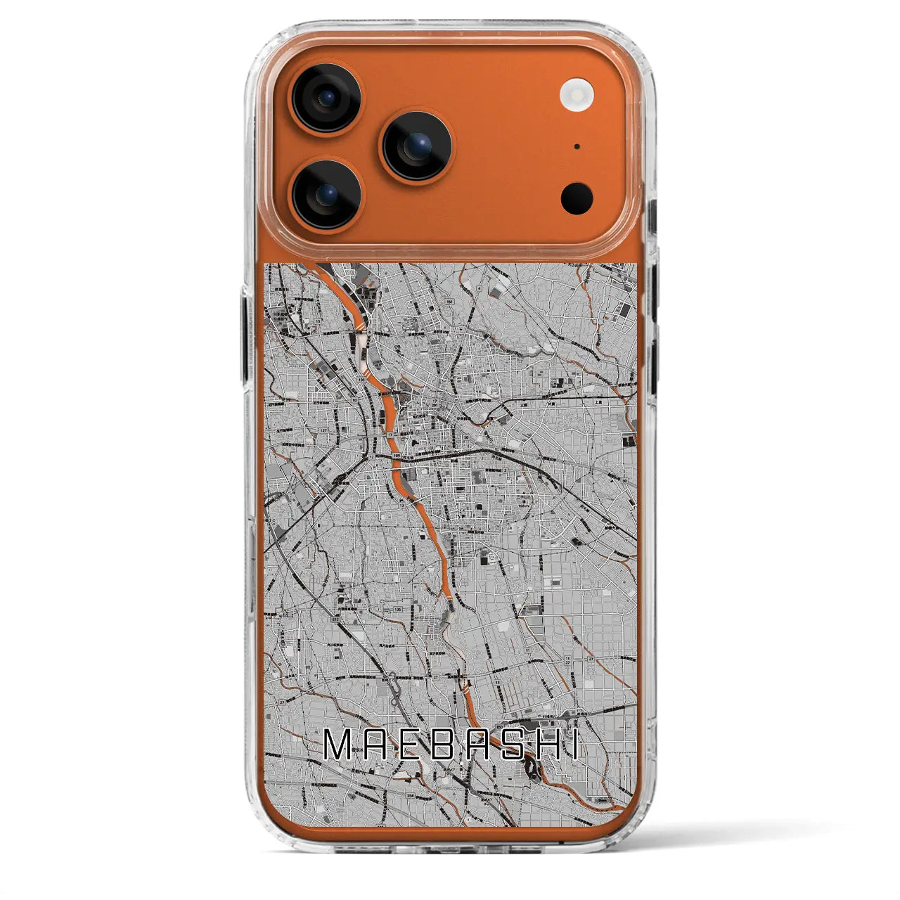 【前橋（群馬県）】地図柄iPhoneケース（MagSafeタイプ）