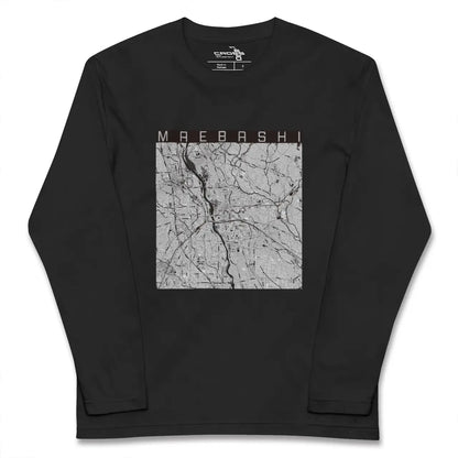 【前橋（群馬県）】地図柄ロングスリーブTシャツ