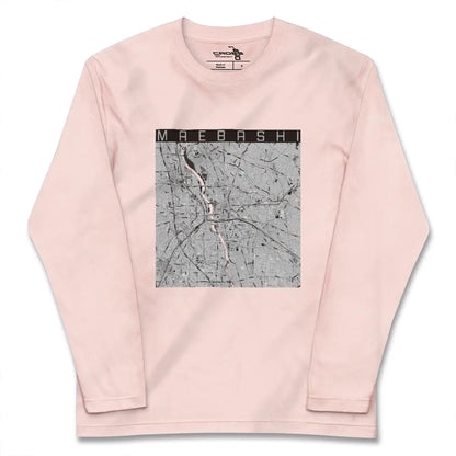 【前橋（群馬県）】地図柄ロングスリーブTシャツ