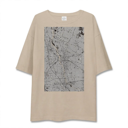【前橋（群馬県）】地図柄ビッグシルエットTシャツ