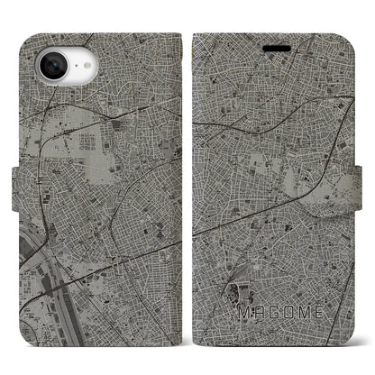 【馬込（東京都）】地図柄iPhoneケース（手帳タイプ）