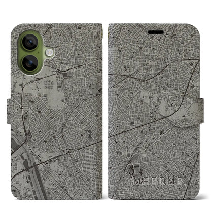 【馬込（東京都）】地図柄iPhoneケース（手帳タイプ）