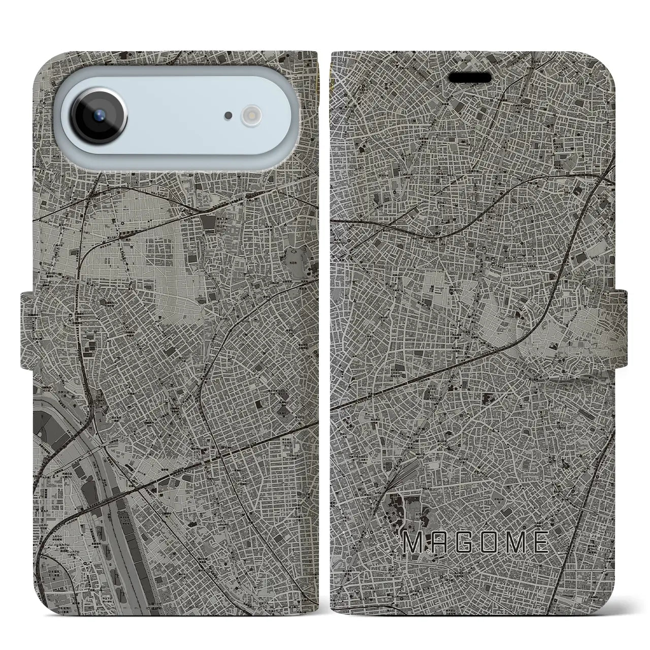 【馬込（東京都）】地図柄iPhoneケース（手帳タイプ）