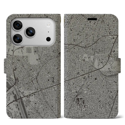 【馬込（東京都）】地図柄iPhoneケース（手帳タイプ）