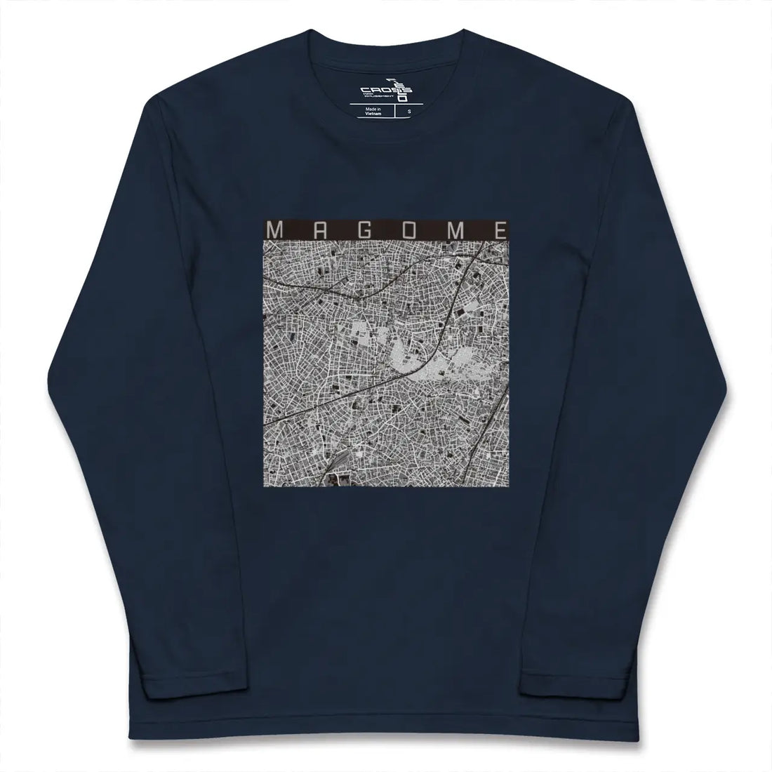 【馬込（東京都）】地図柄ロングスリーブTシャツ